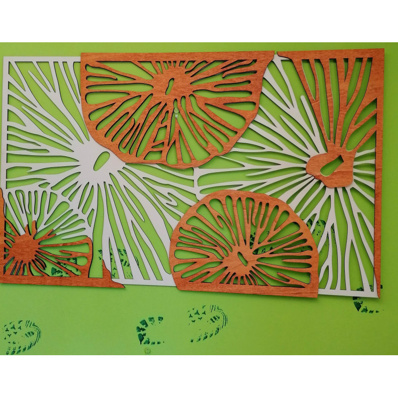 Vyřezávaný obraz na stěnu z dřevěné překližky...