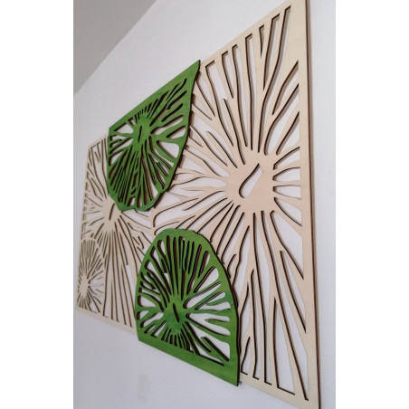 Vyřezávaný dřevěný překližkový obrázek stromu původní topol Vyřezávaný dřevěný překližkový obrázek stromu původní topol