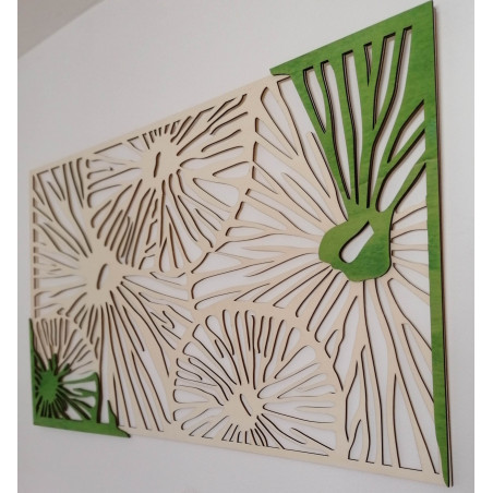 Vyřezávaný dřevěný překližkový obrázek stromu původní topol Vyřezávaný dřevěný překližkový obrázek stromu původní topol