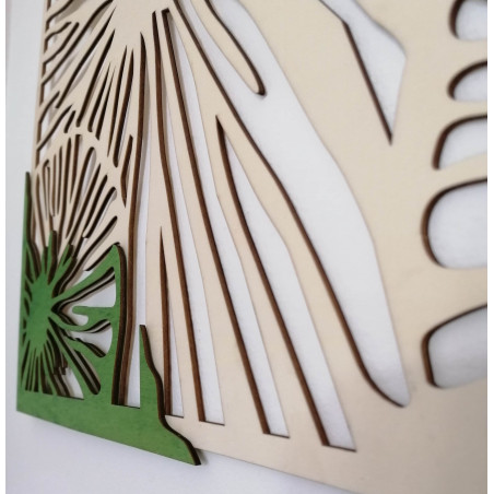 Vyřezávaný dřevěný překližkový obrázek stromu původní topol Vyřezávaný dřevěný překližkový obrázek stromu původní topol