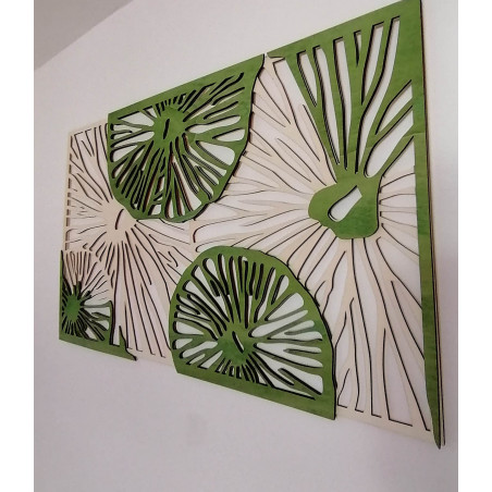 Vyřezávaný dřevěný překližkový obrázek stromu původní topol Vyřezávaný dřevěný překližkový obrázek stromu původní topol