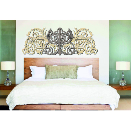 3D Vyřezávaný obraz z dřevěné překližky zadní část Topol